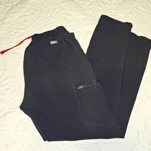 Figs charcoal yola skinny scrub pants